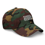 Faggot Against Fascism Dad Hat by YES HOMO in Green Camo
