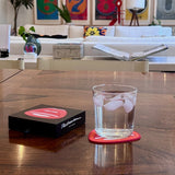 Tom Wesselmann Mouth Rubber Coasters, Set of 6