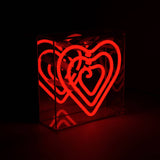 'heart' Mini Acrylic Box Neon Light