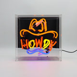 'howdy' Glass Neon Sign