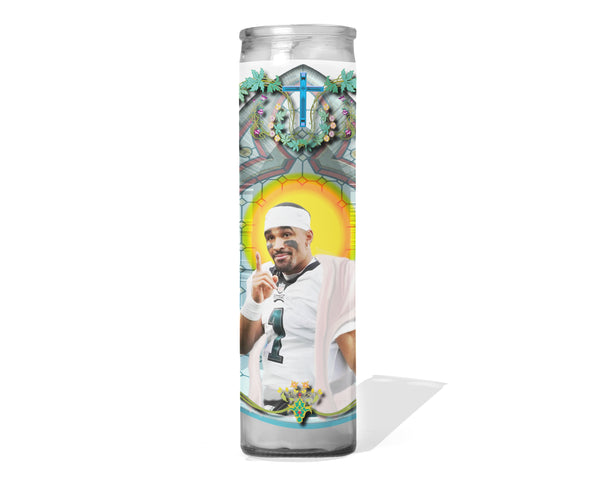Jalen Hurts Prayer Candle - Philadelphia Eagles