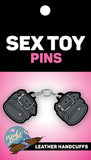 Leather Handcuffs Large Enamel Pin