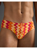 TEAMM8 Resort Wide Cut Swim Brief - Red Mirage