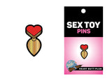 Heart Butt Plug Enamel Pin