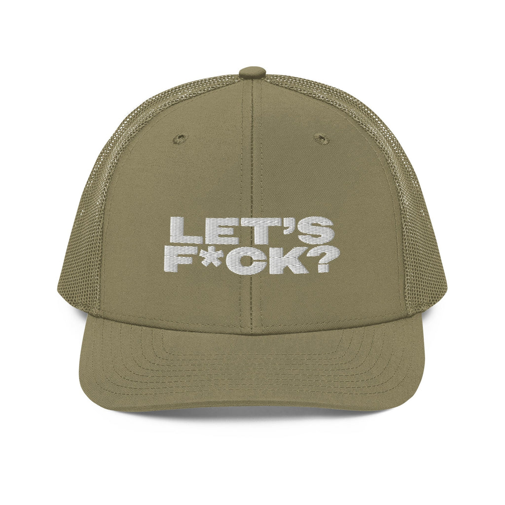 Let's F*Ck Trucker Hat by YES HOMO - Loden