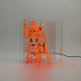 bookcase Man Neon Box Sign