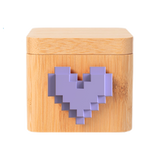 Lovebox Color & Photo - Lilac Pixel Heart