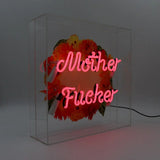 'mother F*Cker' Large Glass Neon Sign