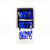 'boys Boys Boys' Acrylic Box Neon Light