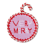 Very Merry Needlepoint Ornament