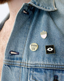 Eikel enamel pin by Dicks Don't Lie