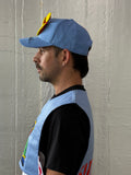 Smiley Cap in Placid Blue by Walter van Beirendonck