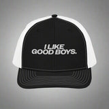 I Like Good Boys Trucker Hat - Black / White