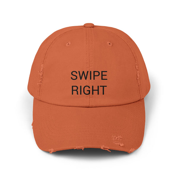 SWIPE RIGHT Distressed Cap in 6 colors