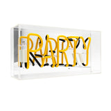 party Glass Neon Sign - Pink, yellow or blue