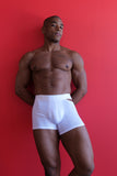 Louis Gabriel Nouchi BOXER WITH ASYMMETRICAL OPENING IN COTTON WHITE