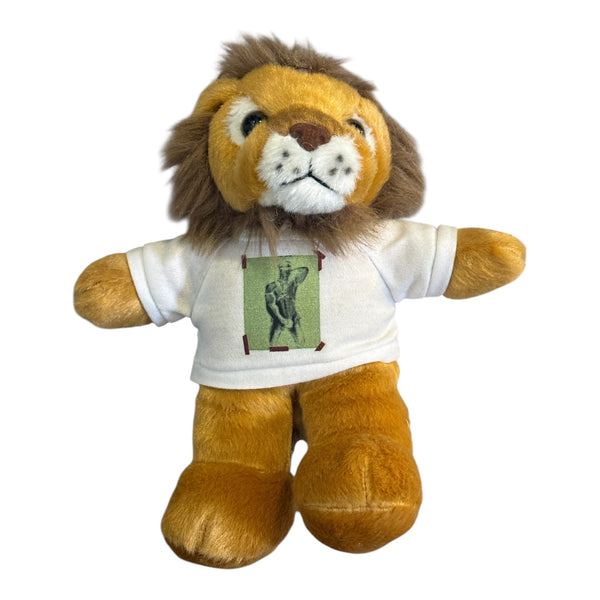 Lion Plush w Leather Daddy Tee