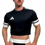 Adidas Neo Black Short Sleeve Crop Top BY SNEAKERMASK