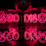 Pink 'disco' Acrylic Box Neon Light Pink or Blue