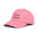 ENTER IN REAR Distressed Cap in 6 colors