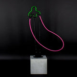 Neon 'eggplant' Sign