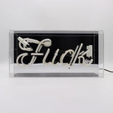 'fuck' Glass Neon Sign