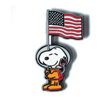 Peanuts - Astronaut Snoopy Flag Pin