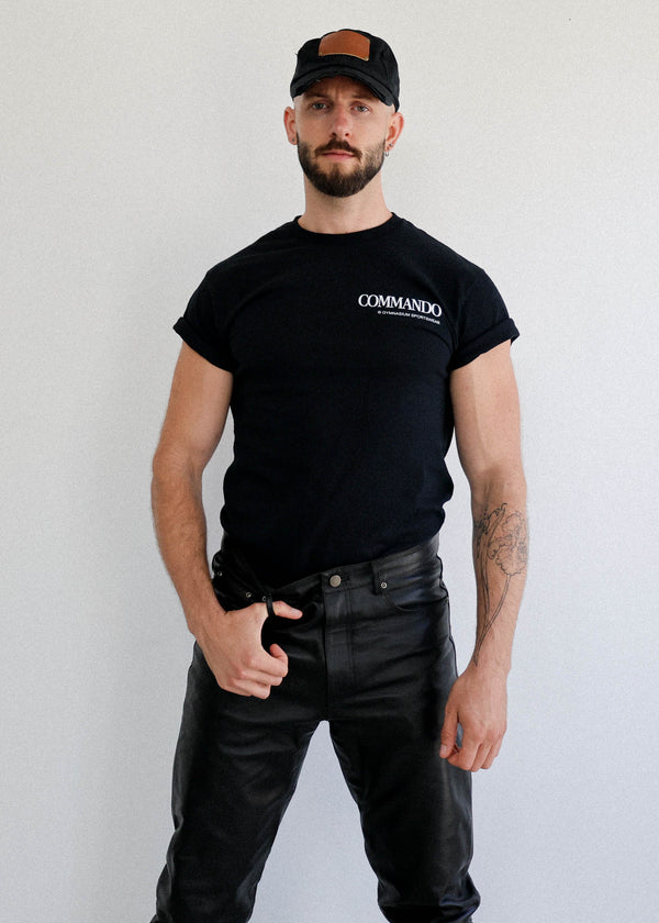 GYMNASIUM THE COMMANDO T-SHIRT IN BLACK
