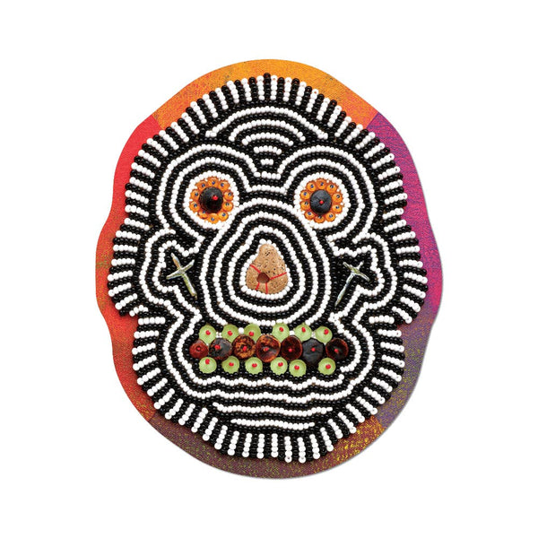 Skull By Jeffrey Gibson - Die-Cut Sticker