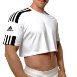 Adidas Sport White Short Sleeve Crop Top BY SNEAKERMASK