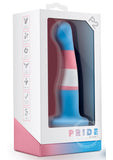 Avant Pride True Blue P2 Artisan 6 Inch Curved P-Spot / G-Spot Dildo with Suction Cup