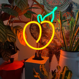 Neon 'peach' Sign