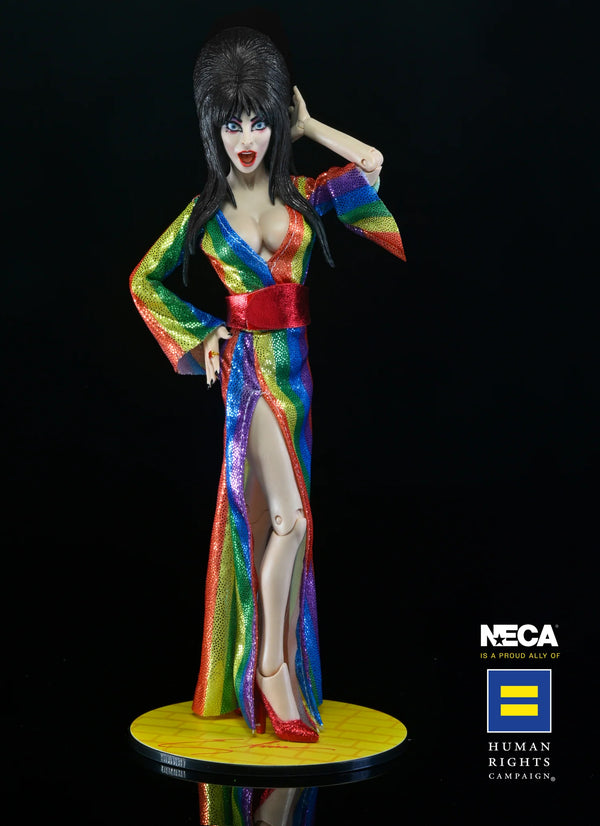 ELVIRA - OVER THE RAINBOW ELVIRA (PRIDE) 8" CLOTHED FIGURE