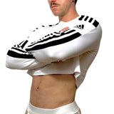 Adidas Sport White Long Sleeve Crop Top BY SNEAKERMASK