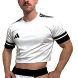 Adidas Neo White Short Sleeve Crop Top BY SNEAKERMASK