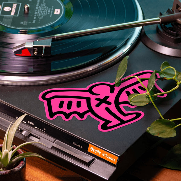 Keith Haring Pink Pop Shop Devil - Die-Cut Sticker