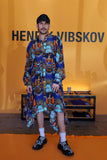 Boxing Navy Collage SQUARE DRESS BY Henrik Vibskov WOMEN SS24