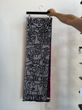 Walter Van Beirendonck New Eyes Scarf Single Magenta/ Beige FW23