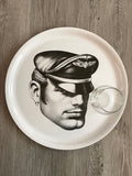 Tom of Finland Biker head Wooden Tray