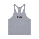 GYMNASIUM THE BODY WORK STRINGER TANK LIGHT HEATHER GREY