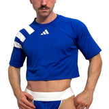 Adidas Neo Blue Short Sleeve Crop Top 2.0 BY SNEAKERMASK