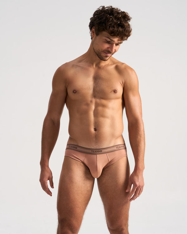 TEAMM8 Cotton Classic Brief - Latte