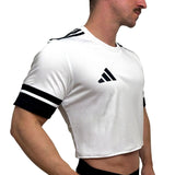 Adidas Neo White Short Sleeve Crop Top BY SNEAKERMASK