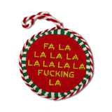 Fa La La Needlepoint Ornament