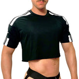 Adidas Sport Black Short Sleeve Crop Top BY SNEAKERMASK