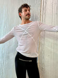 Jordanluca BLUES LONGSLEEVE TOP WHITE