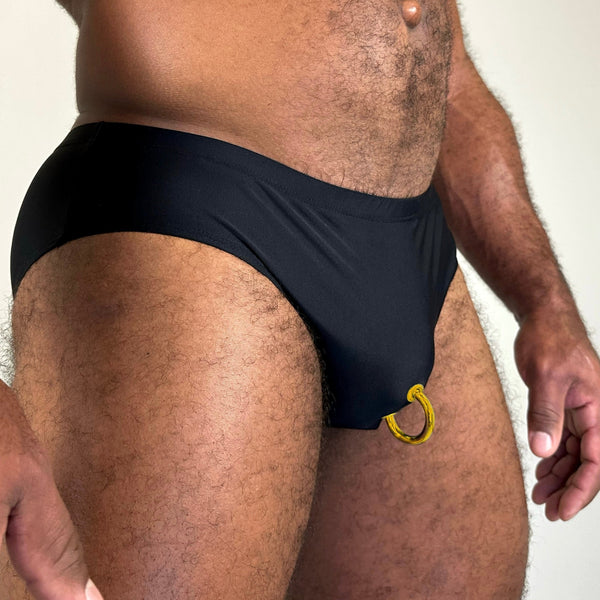 Alfons Dovana 18k Gold Prince Albert Brief Black
