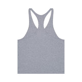 GYMNASIUM THE BODY WORK STRINGER TANK LIGHT HEATHER GREY