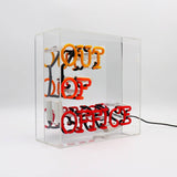 'out of Office' Glass Neon Sign