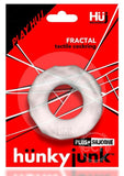Hunkyjunk Fractal Tactile Cockring - Clear Ice